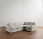 PB Comfort Modern Square Arm Slipcovered 3-Piece Wedge Sectional (115")