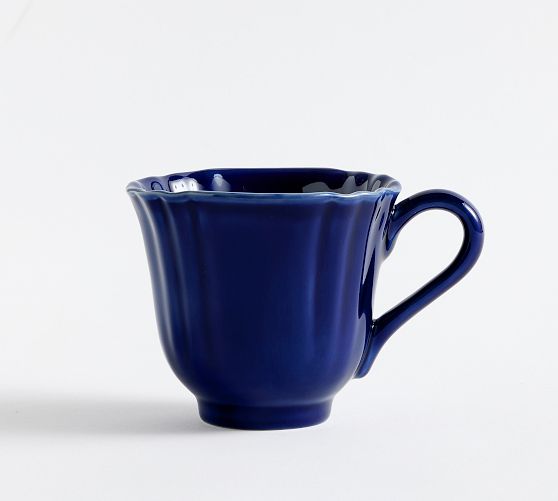 Monique Lhuillier Juliana Scalloped Mugs - Set of 4