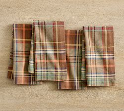 Woodrow Plaid Cotton Napkins - Set of 4