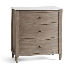 Alexandra Marble 3-Drawer Dresser (33.5")