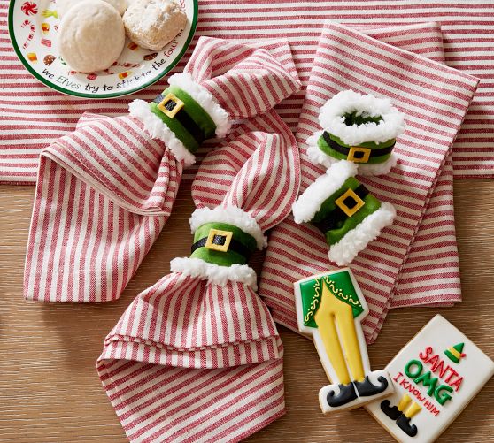 Elf Belt Napkin Rings - Set of 4