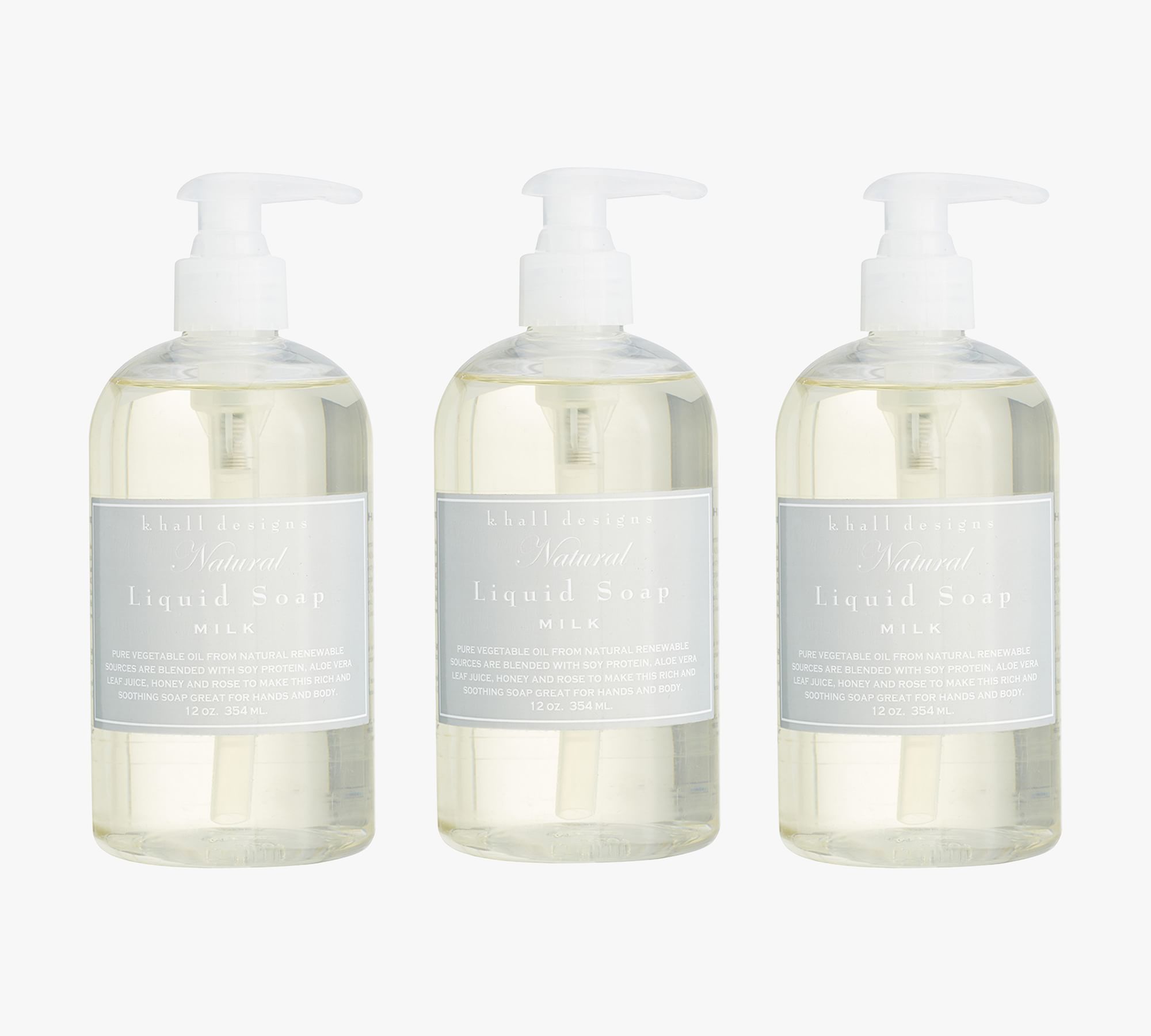 K. Hall Milk Liquid Soap, Set of 3 thumbnail 4