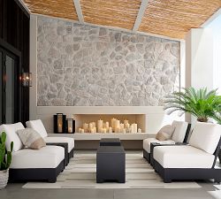 Malibu Metal Platform Outdoor Lounge Chair
