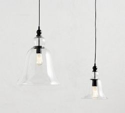 Rustic Glass Indoor/Outdoor Pendant (9"-14")