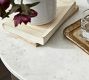 Alexandra Round Marble Nightstand (21")