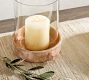 Artisan Handcrafted Ceramic Hurricane Candle Holder