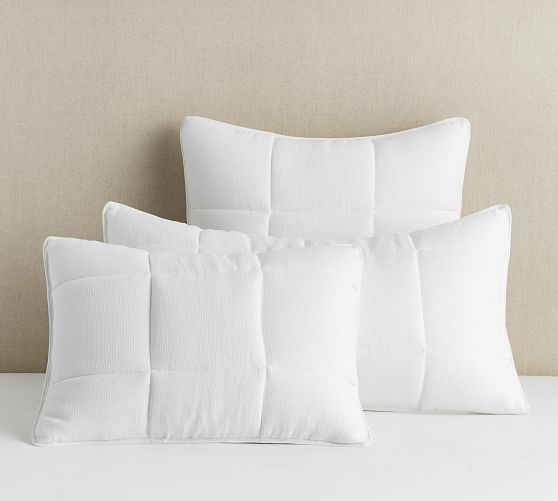 European Flax Linen Waffle Comforter Sham