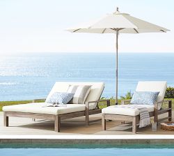 Indio Eucalyptus Outdoor Single Chaise Lounge