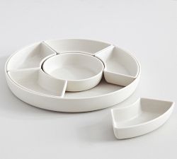 Mason Modern Outdoor Melamine Multi-Sectioned Serving Platter