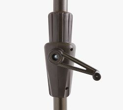 6' Round Outdoor Patio Umbrella &ndash; Rustproof Aluminum Tilt Frame