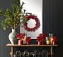 Faux Potted Poinsettias