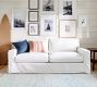 PB Comfort Square Arm Slipcovered Sofa (62"-118")