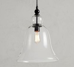 Rustic Glass Indoor/Outdoor Pendant (9"-14")