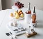 White Marble Glass Domed Cheese Board