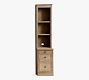 Livingston Narrow Bookcase with Cabinet (17.5")