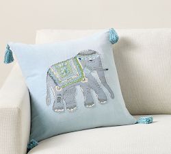Roller Rabbit Elephant Decorative Pillow Cover
