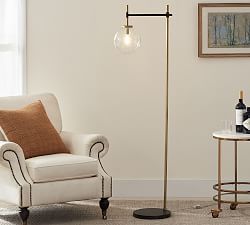 Camryn Glass Globe Floor Lamp (61')