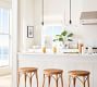 Farmhouse Glass Pole Pendant (13")