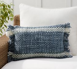 Ixora Eco-Friendly Textured Outdoor Lumbar Pillow