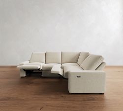 Turner Square Arm Reversible Power Reclining Sectional (117")