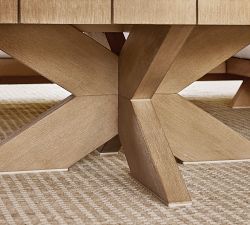 Modern Farmhouse Round Outdoor Coffee Table (40")