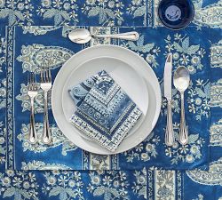 Regan Block Print Reversible Cotton Placemats - Set of 4