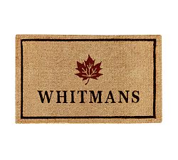 Autumn Leaf Icon Personalized Doormat