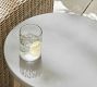 Abbott Concrete &amp; Acacia Round Outdoor Side Table (20")