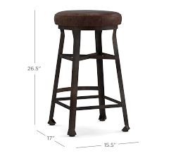 Decker Leather Stool