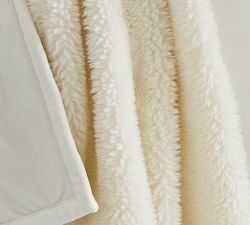 Faux Fur Shearling Throw