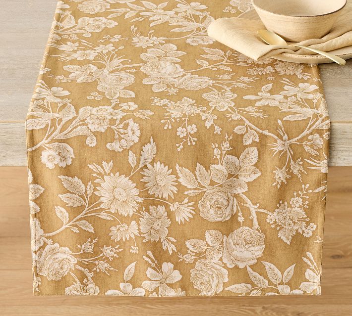 Liana Crewel Embroidered Table Runner - Elegant Style | Pottery Barn
