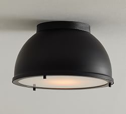 Open Box: Calistoga Metal Flush Mount - Matte Black