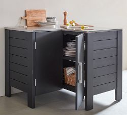 Malibu Metal Outdoor Kitchen Corner Cabinet (43")