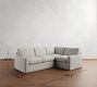 PB Comfort Modern Square Arm Slipcovered 3-Piece Sectional (106")