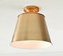 Tapered Metal Shade Flush Mount (9")