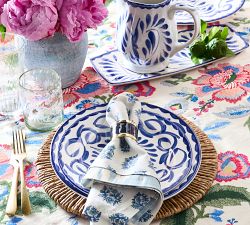 Puebla Porcelain Salad Plates - Set of 4