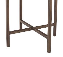 Fargo Round Reclaimed Wood End Table (18")