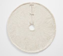 Faux Fur Alpaca Tree Skirt