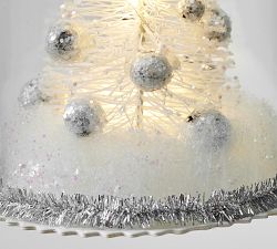 Lit Tree Cloche Ornament