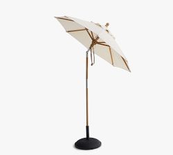 Round Teak Umbrella (6'-9')