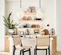 Flynn Milk Glass Pendant (12"-17")