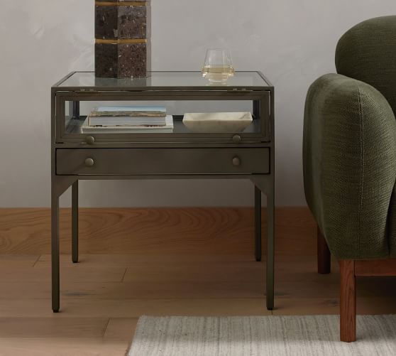 Harmon Rectangular Glass Top End Table (24