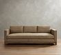 Jake Leather Seadrift Wood Base Sofa (63"&ndash;120")