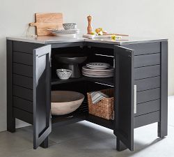 Malibu Metal Outdoor Kitchen Corner Cabinet (43")