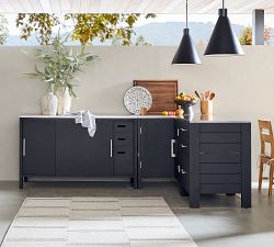 Malibu Metal Outdoor Kitchen Double Cabinet (58")