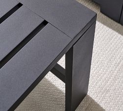 Malibu Metal Rectangular Outdoor Coffee Table (45")