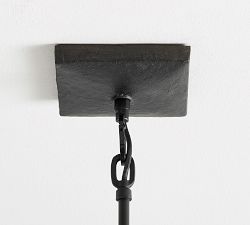 Fallon Forged-Iron Indoor/Outdoor Pendant (13")