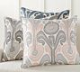 Kenmare Ikat Embroidered Pillow Cover