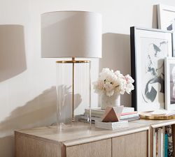 Aria Glass Table Lamp (31")