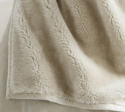 Faux Fur Shearling Throw